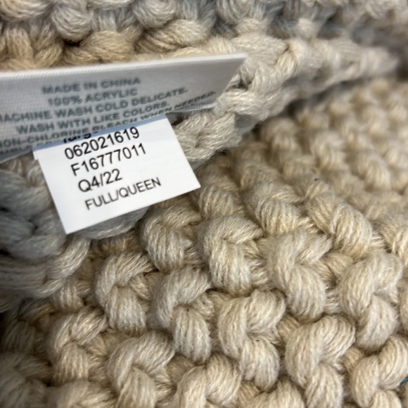 Casaluna Bedding Casaluna Chunky Knit Bed Blanketfullqueen Neutral Poshmark